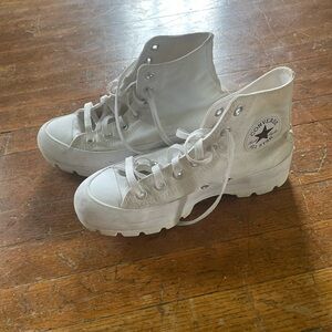 Converse White Canvas High-Tops